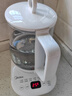 美的（Midea）養生壺大容量 柔聲輕音變頻煮茶器智能預約1.5L燒水壺 恒溫玻璃煮茶壺 辦公室電水壺 花茶壺 【雙層隔熱蓋】14大養生功能12Q 1.5L 曬單實(shí)拍圖