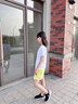 艾卡諾 I.KARNOW女童夏裝套裝速干運動(dòng)服兒童夏季冰絲短袖短褲女大童羽毛球訓練服 19149黃色+18518黃色【套裝】 120 曬單實(shí)拍圖