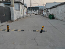 蘭彩加厚鋼管警示立柱防撞柱可拆卸車(chē)擋活動(dòng)帶鎖小區廣場(chǎng)路樁 內鎖活動(dòng)立柱帶頂環(huán)114*500*2.0黑色貼黃膜 曬單實(shí)拍圖