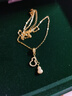伊黛兒金色葫蘆吊墜項鏈女輕奢小眾毛衣鏈2026年新款鎖骨鏈滿(mǎn)鉆飾品 金葫蘆毛衣鏈L0813 曬單實(shí)拍圖