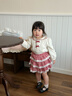 幼歌（YOUGE）春季新品嬰幼兒甜美可愛(ài)多層蓬蓬短裙寶寶蛋糕裙 紅白格（80/100內里三角爬） 100 cm（建議身高90-100） 曬單實(shí)拍圖