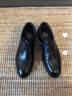 駱駝（CAMEL）皮鞋男春夏新款通勤結婚新郎紳士牛皮男士正裝商務(wù)休閑皮鞋 G15S213081 黑色 40 曬單實(shí)拍圖