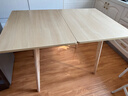 朗程折疊餐桌家用小戶(hù)型可伸縮4-6人吃飯餐桌椅子全套出租房2025新款 【特價(jià)】 可大可小丨原木色 | 展開(kāi)120*80 曬單實(shí)拍圖