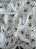 貝瑞加（Babyprints）嬰兒連體衣2件裝新生寶寶蝴蝶衣長(cháng)袖護肚連身衣滿(mǎn)月服 綠熊貓59 曬單實(shí)拍圖