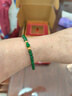蔻小姐天然冰種翡翠A貨辣陽(yáng)綠手串18k金葫蘆滿(mǎn)綠手鏈女禮物收藏級 【4mm】 16cm手圍 曬單實(shí)拍圖
