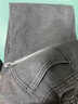 NASA BASE牛仔褲男春秋款寬松運動(dòng)直筒褲男高街休閑美式復古闊腿長(cháng)褲子男 黑灰色 XL 建議（125-150斤） 曬單實(shí)拍圖