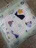 十月結晶嬰兒浴巾純棉紗布初生新生兒超柔吸水寶寶兒童大毛巾方巾 6層連帽浴巾 海洋精靈（90*90cm） 曬單實(shí)拍圖