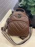 紀詩(shī)哲輕奢包包女包2026新款時(shí)尚百搭雙肩包電腦背包生日禮物送女友老婆 棕色 曬單實(shí)拍圖