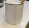 傳旗陶瓷馬克杯帶勺蓋咖啡杯牛奶杯早餐杯辦公杯男女茶杯描金白400ml 曬單實(shí)拍圖