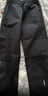 IZEXX機能沖鋒休閑褲男春季防風(fēng)防水寬松直筒工裝長(cháng)褲子IZ36黑色2XL 曬單實(shí)拍圖
