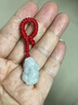 金玉蘭香玉石翡翠A貨淡色小貔貅手鏈腰鏈手工飾品配件鑰匙扣配飾迷你款 曬單實(shí)拍圖