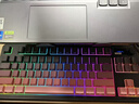 狼蛛（AULA）S3187/S99無(wú)線(xiàn)藍牙有線(xiàn)三模鍵盤(pán)鼠標套裝機械手感側刻電腦鍵盤(pán) RGB靜音鍵盤(pán)辦公游戲電競專(zhuān)用 S3187三模RGB【黑莓粉】84鍵 曬單實(shí)拍圖