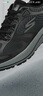 斯凱奇（Skechers）男鞋跑鞋透氣網(wǎng)面跑步鞋舒適緩震回彈休閑運動(dòng)鞋 BKGY黑灰 43.5 曬單實(shí)拍圖