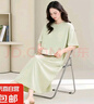 睡裙女夏季莫代爾短袖長(cháng)款可外穿孕婦加大碼夏天涼感型睡衣連衣裙 Z5855 4XL 【建議180-200斤】 曬單實(shí)拍圖