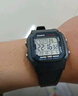 卡西歐（CASIO）小方塊系列防水戶(hù)外運動(dòng)電子學(xué)生表男士手表情人節禮物送男友 W-800H-1A 曬單實(shí)拍圖