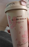 Vanow保溫杯櫻花女生咖啡陶瓷內膽吸管杯子閨蜜生日禮物家居館水杯 曬單實(shí)拍圖