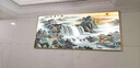 遲星十字繡山水畫(huà)客廳風(fēng)景掛畫(huà)流水生財帶框成品十字繡旭日東升流水 1.9米不帶框190*80cm 曬單實(shí)拍圖