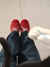 ZHR德訓鞋女春季新款小個(gè)子內增高女鞋復古休閑運動(dòng)鞋 KS285M紅色35 曬單實(shí)拍圖