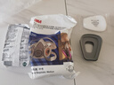 3M6200防毒面具口罩防塵防有機氣體防有機蒸氣農藥噴灑噴漆等配6003濾毒盒 曬單實(shí)拍圖