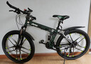 Jeep吉普自行車(chē)折疊山地車(chē)學(xué)生27速雙減震越野單車(chē)戰神軍綠色十刀輪 曬單實(shí)拍圖