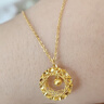 周六?？棄?mèng)網(wǎng)黃金項鏈女吊墜生日禮物計價(jià)A0612710 約3.82g 40+5cm 曬單實(shí)拍圖