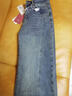 金狐貍女士牛仔褲2026年新款春夏潮流高腰闊腿顯瘦微喇牛仔褲百搭長(cháng)褲子 藍色(九分) XL (29) 曬單實(shí)拍圖