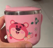 迪士尼（Disney）兒童牛奶杯學(xué)飲杯不銹鋼早餐杯帶刻度寶寶喝水杯幼兒園上學(xué)杯子 曬單實(shí)拍圖