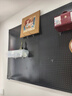 小匠材洞洞板墻上置物架免打孔宿舍客廳墻面五金工具展示收納架80*120黑 曬單實(shí)拍圖