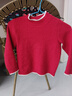 班尼路（Baleno）女童紅色毛衣2025秋冬新年款針織衫兒童拜年服上衣女孩過(guò)年衣服冬 曬單實(shí)拍圖