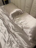 進(jìn)出口重磅真絲四件套100桑蠶絲床單高級感被套雙面絲綢床上用品4 香檳金【順豐速發(fā)+會(huì )員禮盒】 1.8m 床單款 四件套-被套200*230cm 曬單實(shí)拍圖