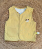 嘟嘟家【雙面可穿】?jì)和杭抉R甲男童休閑無(wú)袖上衣女童卡通坎肩可愛(ài)童裝 奶黃色 110 曬單實(shí)拍圖