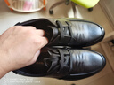 紅蜻蜓真皮正品皮鞋頭層牛皮輕便軟底男士商務(wù)休閑皮鞋WJA33220黑色38 曬單實(shí)拍圖