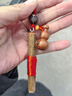 桃木枝掛件棍葫蘆護身符鑰匙扣東南枝條手工嬰兒兒童隨身掛 東南桃木枝7cm+桃木葫蘆4cm 曬單實(shí)拍圖