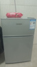 HYUNDAI（韓國現代）小冰箱迷你小型家用冷藏冷凍宿舍出租房辦公室雙開(kāi)門(mén)二門(mén)電冰箱節能省電 58L銀【日銷(xiāo)過(guò)百+租房必備】 曬單實(shí)拍圖