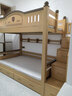 名軒閣全實(shí)木上下床上下同寬高低床上下鋪互不干擾多功能櫻桃木子母木床 【櫸木色I款櫻桃木】 梯柜120*204cm 曬單實(shí)拍圖