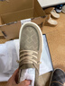 百麗打孔透氣休閑鞋男2026新款夏商場(chǎng)款輕盈厚底套腳布鞋9CE01BM6 杏色 41 曬單實(shí)拍圖