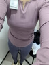 VICTORIATOURIST瑜伽服套裝女春夏健身服跑步運動(dòng)套裝速干普拉提訓練騎行服紫XL 曬單實(shí)拍圖
