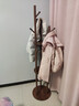 湯能優(yōu)品實(shí)木旋轉衣架落地立式衣帽架臥室掛衣架家用置物架轉角衣服架子 經(jīng)典款-胡桃色【加厚實(shí)木】 曬單實(shí)拍圖
