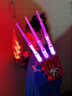 軒島火花金剛光爪兒童玩具男孩七彩炫光狼爪可伸縮道具黑科技生日禮物 金剛狼爪一對【焰光紅】(60火石) 曬單實(shí)拍圖
