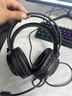 狼蛛（AULA）S605電腦頭戴式耳機 游戲耳機耳麥 網(wǎng)吧電競吃雞筆記本重低音有線(xiàn)聽(tīng)聲辯位 S611黑色【USB+單3.5接口】 無(wú)規格 曬單實(shí)拍圖
