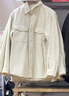 優(yōu)衣庫男裝女裝燈芯絨工裝襯衫長(cháng)袖襯衣休閑復古480295 01 乳白色 XL 曬單實(shí)拍圖
