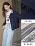 香影風(fēng)衣外套女短款2026春季新款休閑工裝風(fēng)拉鏈小個(gè)子藏青色夾克 藏青 S 155/80A/85-95斤 曬單實(shí)拍圖
