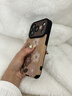 素洛適用蘋(píng)果17promax手機殼翻毛皮油畫(huà)小花iPhone16pro創(chuàng  )意簡(jiǎn)約帶掛繩15美拉德14高級感好看13保護套 大視窗棕翻毛皮-油畫(huà)小花+掛繩 iPhone 17 Pro 曬單實(shí)拍圖