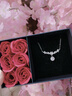 銀千惠2克拉玫瑰花項鏈女款輕奢吊墜高級感生日小眾520情人節禮物送女友 玫瑰戀人項鏈+七倉配送/當次日達 爆閃/高端玫瑰花禮盒送老婆/女生生日禮物 曬單實(shí)拍圖