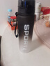 特步（XTEP）運動(dòng)水杯大容量學(xué)生兒童上學(xué)專(zhuān)用男女士健身隨身壺耐高溫夏季杯黑 曬單實(shí)拍圖