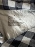 MUJI[自營(yíng)限定款]男士無(wú)側縫 雙層紗織睡衣 軟棉棉內衣 藏青色格紋 M 曬單實(shí)拍圖