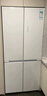 東芝（TOSHIBA）白珍珠549高容全嵌60cm超薄零嵌入式雙系統全自動(dòng)制冰十字雙開(kāi)對開(kāi)門(mén)風(fēng)冷無(wú)霜國家補貼家用電冰箱 GR-RF549WI-PM165 云脂白 曬單實(shí)拍圖