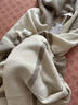 EP雅瑩女裝 白中白羊絨開(kāi)衫 撞色連帽針織外套 商場(chǎng)同款9127A 米色 XL 曬單實(shí)拍圖