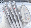 斑馬牌（ZEBRA）冬日雪花羽毛按動(dòng)中性筆日本進(jìn)口JJ99雪天JJ15白桿限定款0.5簽字筆學(xué)生用刷題考試筆DIY款圣誕禮物 【DIY冬雪組合】4款各1支+修正帶 曬單實(shí)拍圖