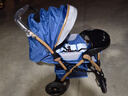 SNZESKE品牌高景觀(guān)嬰兒車(chē)新款遛娃神器新生兒雙向折疊手推車(chē)可坐躺0-3歲 四輪橡膠-寶石藍 曬單實(shí)拍圖